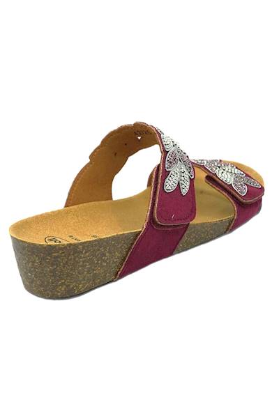 Klapki SCHOLL Otranto 2 Straps Med bordowy