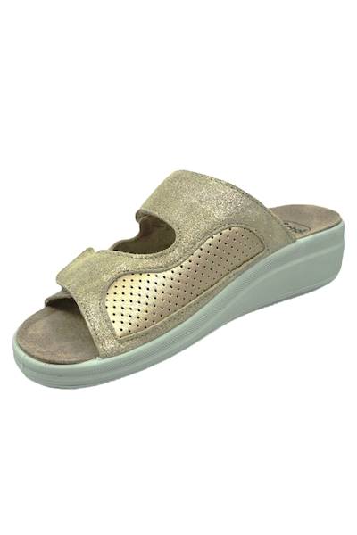 Klapki SCHOLL Antonina Elastic Med złoty