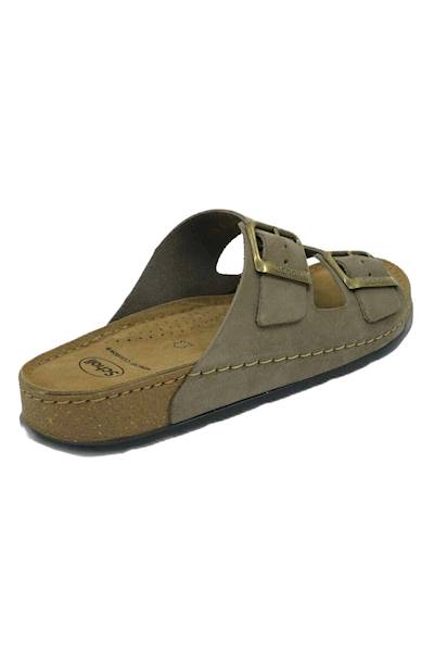 Klapki SCHOLL Bora 2 Buckles Man Med beżowy