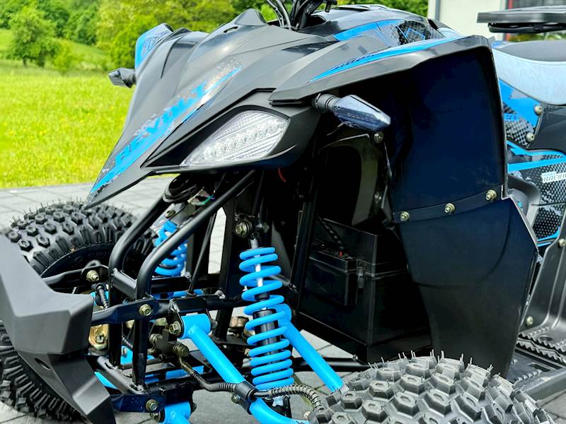 QUAD XTR E-005/7 PRO RAPTOR Elektryczny 1200W/48V 1+1 CZARNO-NIEBIESKI