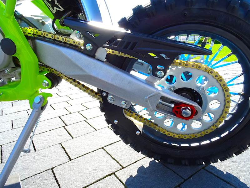 CROSS ASIX XB28 E-START 14/12 110CC • Kolor: Niebiesko/limonkowy