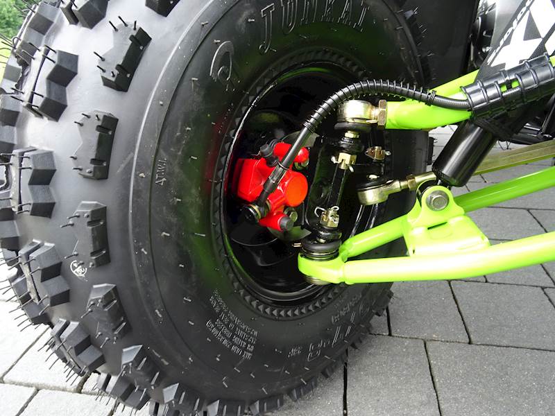 QUAD ASIX HUNTER 125 8 1+1 SZARO-LIMONKOWY • QUAD ASIX HUNTER 125CC 8" 1+1 • Kolor: Szaro/limonkowy
