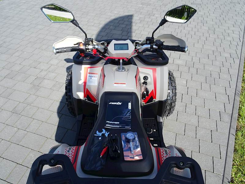 QUAD ASIX HUNTER 125 8 1+1 PIASKOWO-CZERWONY • QUAD ASIX HUNTER 125CC 8" 1+1 • Kolor: Czerwony