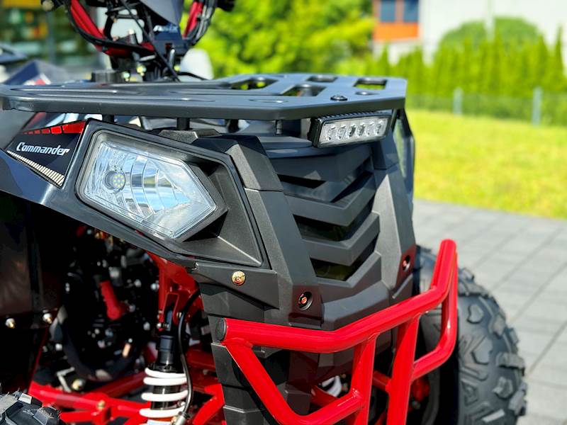 QUAD COMMANDER 8" 125CC • Kolor: Czarno/czerwony • Rodzaj skrzyni: Półautomat 3+1