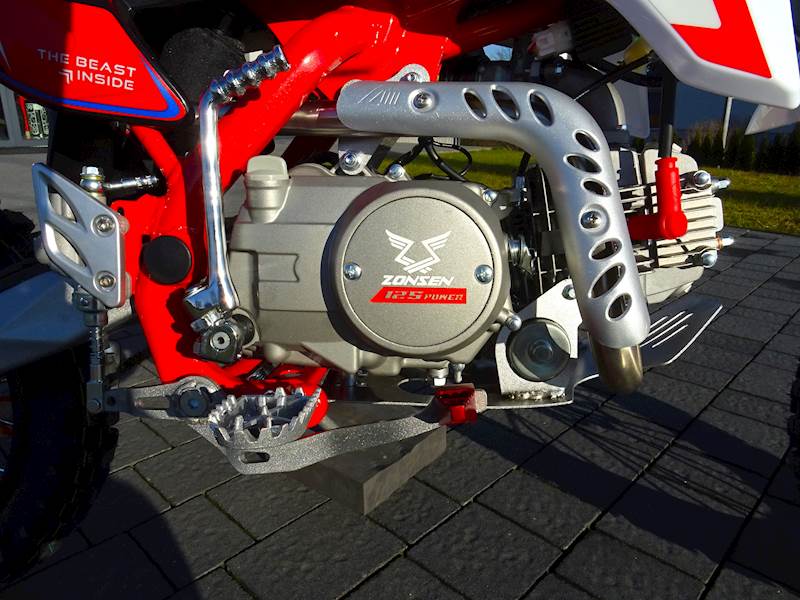 CROSS ASIX XB28 E-START 14/12 125CC • Kolor: Czerwono/niebieski