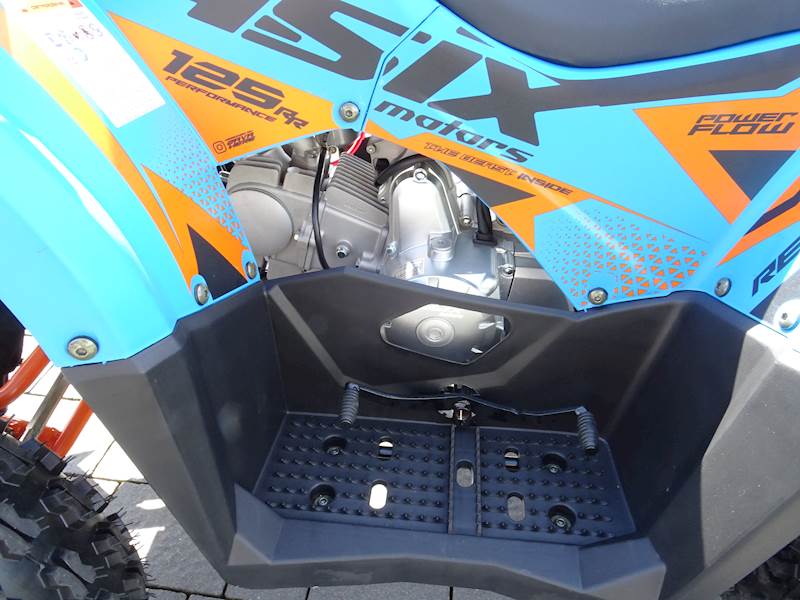 QUAD ASIX HUNTER 125CC 8" 1+1 NIEBIESKO-POMARAŃCZOWY • QUAD ASIX HUNTER 125CC 8" 1+1 • Kolor: Niebieski