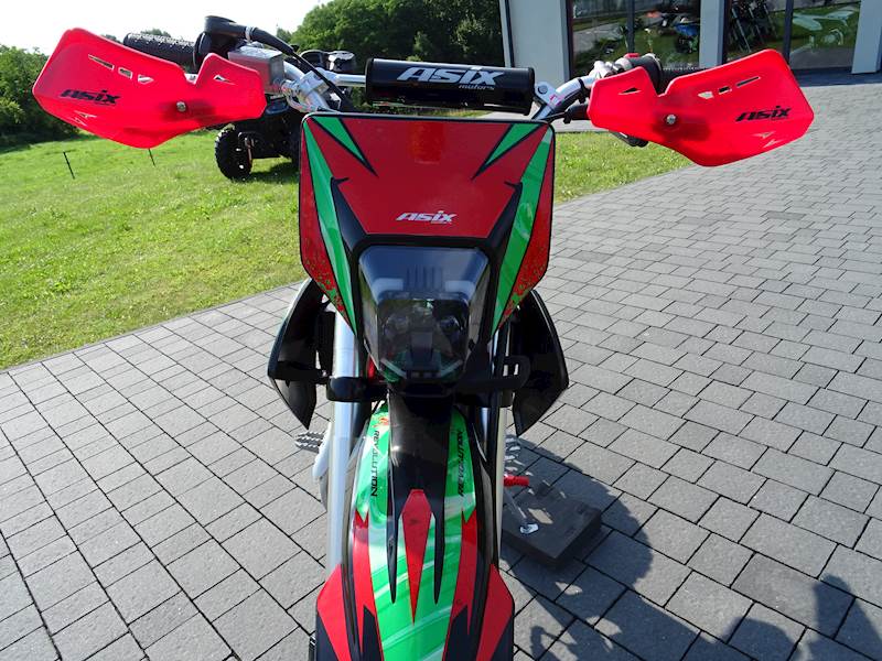 CROSS ASIX DT 140CC E-START 19/16 • Kolor: Czerwono/zielony