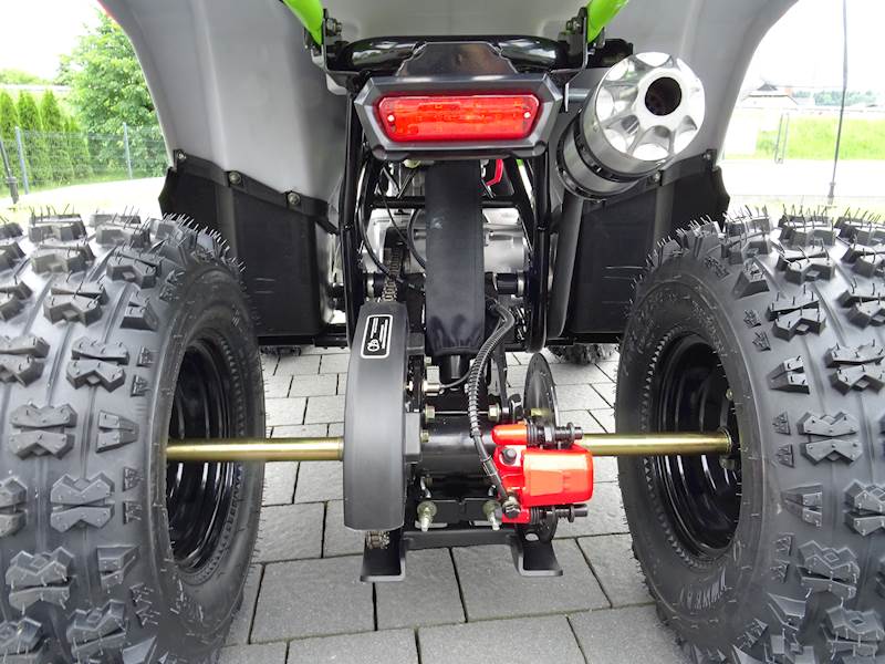 QUAD ASIX HUNTER 125 8 1+1 SZARO-LIMONKOWY • QUAD ASIX HUNTER 125CC 8" 1+1 • Kolor: Szaro/limonkowy