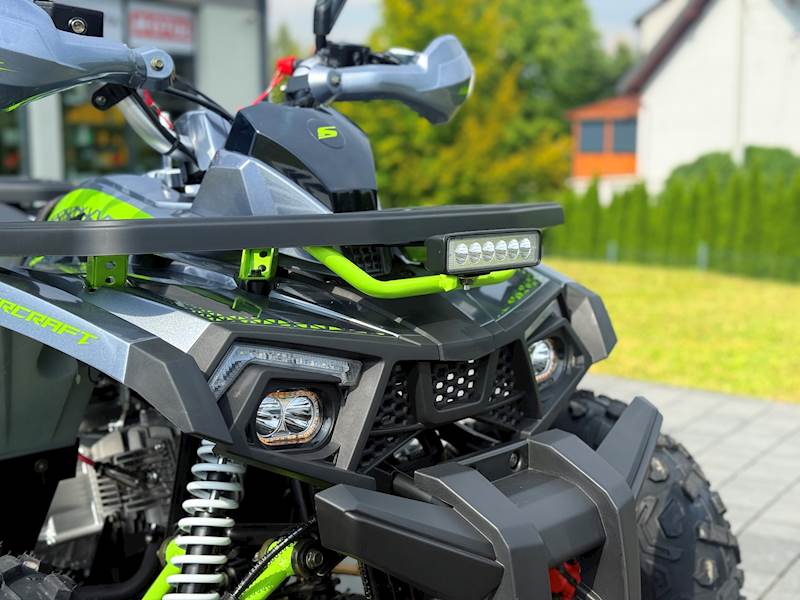 ASIX FOURCRAFT ALU 125CC 1+1 • Kolor: Szaro/limonkowy • Rodzaj skrzyni: Automat