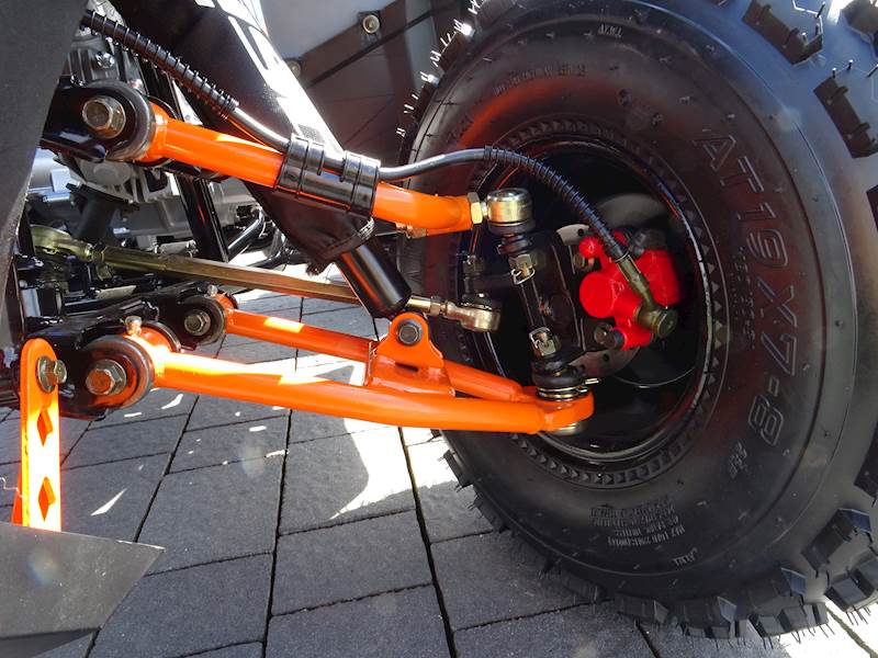 QUAD ASIX HUNTER 125CC 8" 1+1 NIEBIESKO-POMARAŃCZOWY • QUAD ASIX HUNTER 125CC 8" 1+1 • Kolor: Niebieski