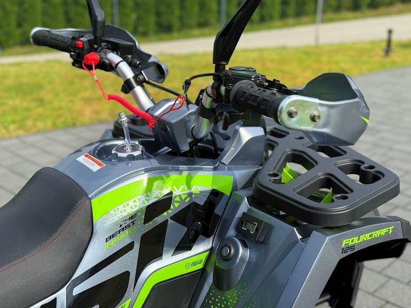 ASIX FOURCRAFT ALU 125CC 1+1 • Kolor: Szaro/limonkowy • Rodzaj skrzyni: Automat