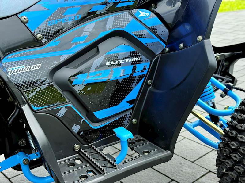 QUAD XTR E-005/7 PRO RAPTOR Elektryczny 1200W/48V 1+1 CZARNO-NIEBIESKI