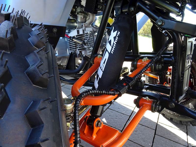 ASIX FOURCRAFT ALU 125CC • Kolor: Niebiesko/pomarańczowy • Rodzaj skrzyni: Półautomat