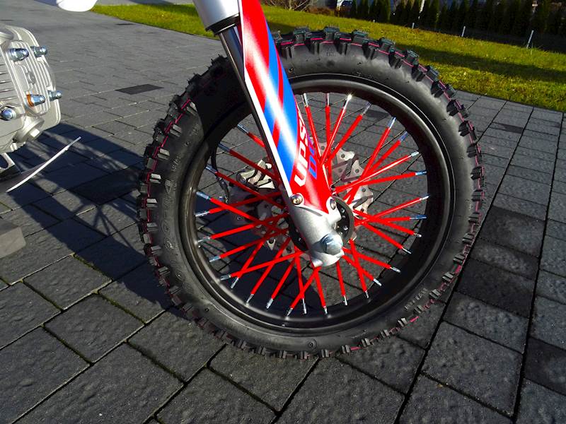CROSS ASIX XB28 E-START 14/12 125CC • Kolor: Czerwono/niebieski