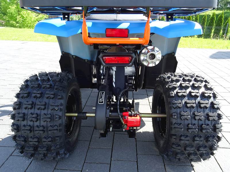 QUAD ASIX HUNTER 125CC 8" 1+1 NIEBIESKO-POMARAŃCZOWY • QUAD ASIX HUNTER 125CC 8" 1+1 • Kolor: Niebieski