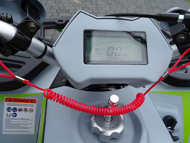 QUAD ASIX HUNTER 125 8 1+1 SZARO-LIMONKOWY • QUAD ASIX HUNTER 125CC 8" 1+1 • Kolor: Szaro/limonkowy