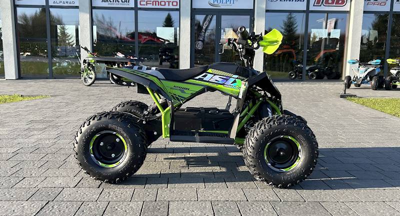 MINI QUAD ASIX E-M11/6 Elektryczny 1200W • Kolor: Czarno/zielony