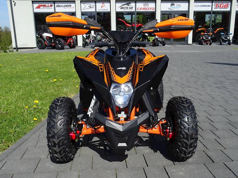 MINI QUAD ASIX E-M11/6 Elektryczny 1200W • Kolor: Czarno/pomarańczowy