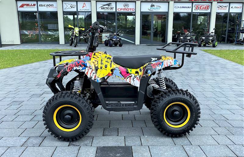 MINI QUAD XTR M9E/6 Elektryczny 1000W • Kolor: Biało/czarny