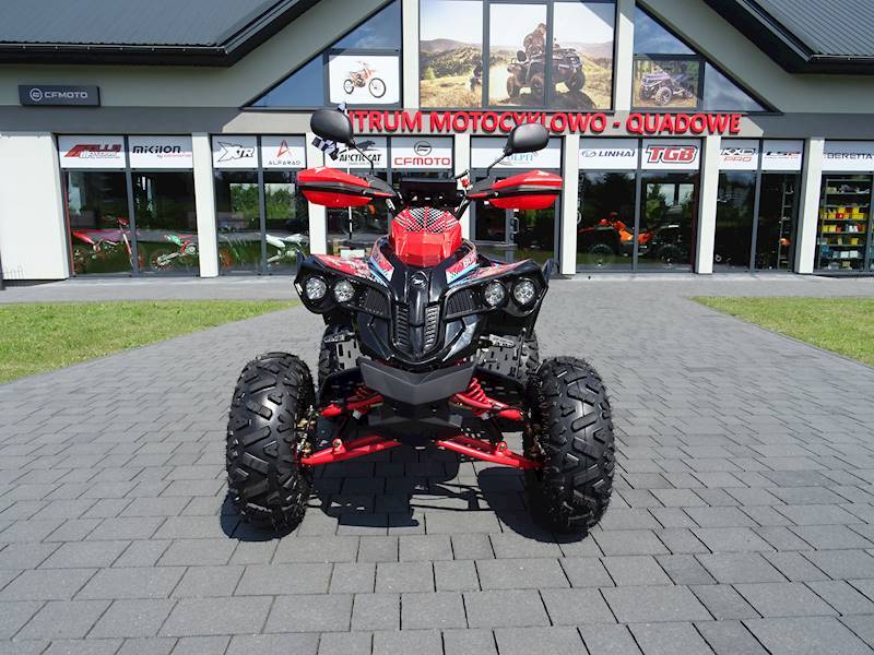 QUAD XTR 008/8 PRO 125 KOŁA 8" 3+1 • Kolor: Czarno/czerwony