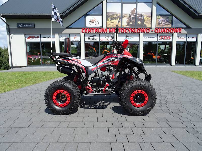 QUAD XTR 008/8 PRO 125 KOŁA 8" 3+1 • Kolor: Czarno/czerwony