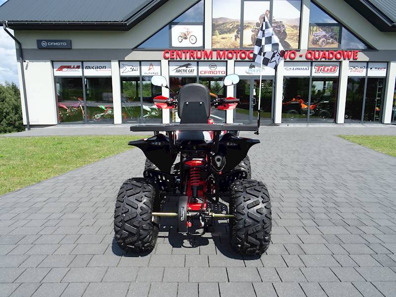 QUAD XTR 008/8 PRO 125 KOŁA 8" 3+1 • Kolor: Czarno/czerwony