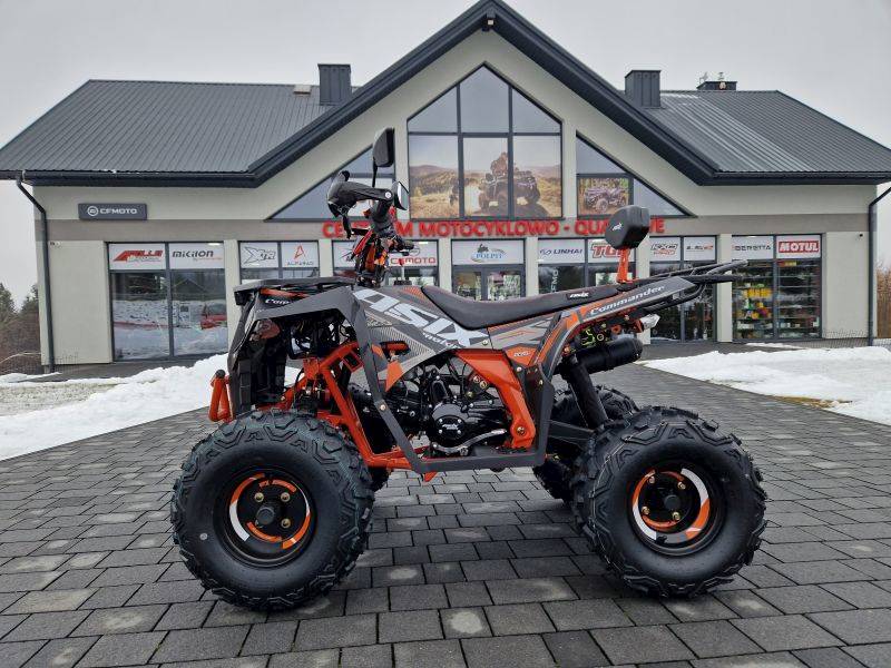 QUAD COMMANDER 8" 125CC • Kolor: Czarno/pomarańczowy • Rodzaj skrzyni: Półautomat 3+1