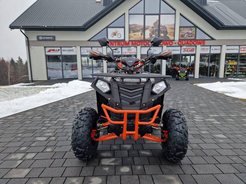 QUAD COMMANDER 8" 125CC • Kolor: Czarno/pomarańczowy • Rodzaj skrzyni: Półautomat 3+1