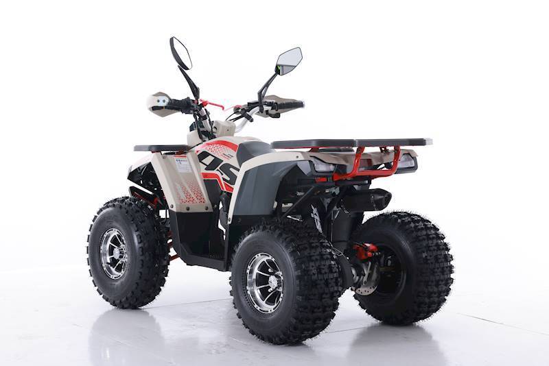 ASIX FOURCRAFT ALU 125CC • Kolor: Piaskowo/czerwony • Rodzaj skrzyni: Półautomat