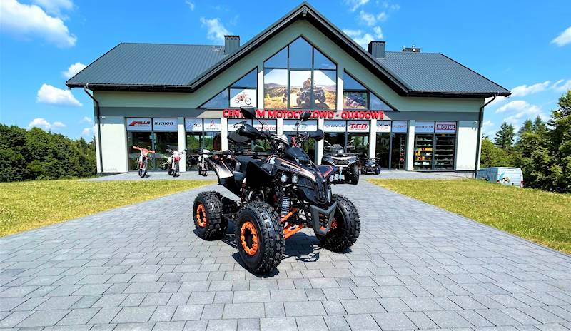 QUAD AVENGER 8" 125CC • Kolor: Czarno/pomarańczowy • Rodzaj skrzyni: Półautomat 3+1