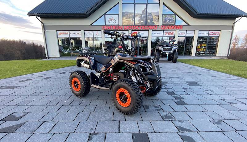 MINI QUAD ASIX M7/6 50CC PULL-START 2T • Kolor: Czarno/pomarańczowy