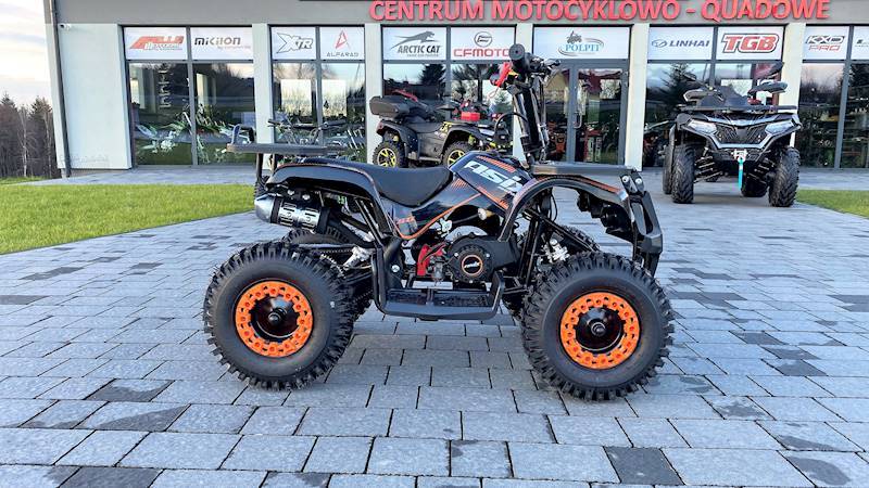 MINI QUAD ASIX M7/6 50CC PULL-START 2T • Kolor: Czarno/pomarańczowy