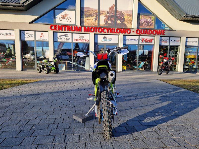 CROSS ASIX XB28 E-START 14/12 125CC • Kolor: Niebiesko/limonkowy