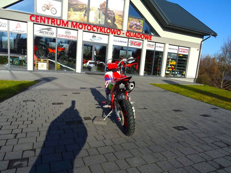 CROSS ASIX XB28 E-START 14/12 125CC • Kolor: Czerwono/niebieski