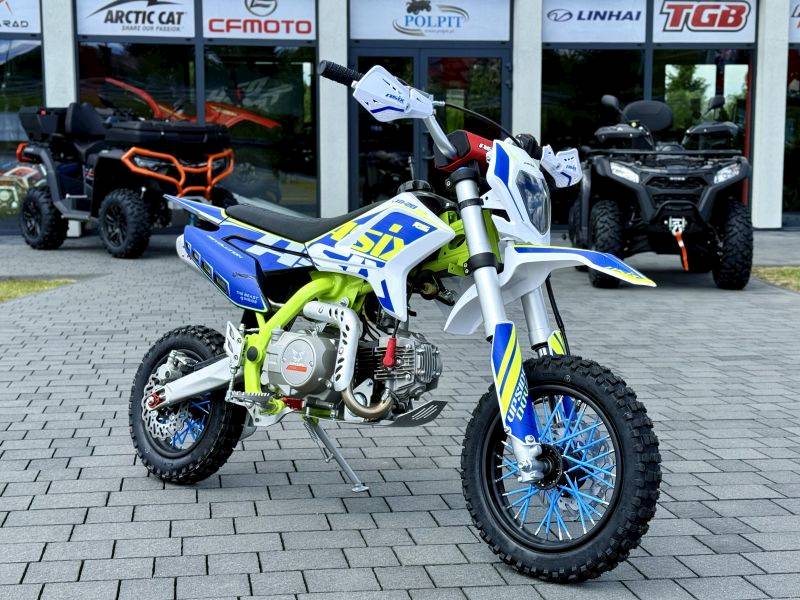 CROSS ASIX XB28 E-START 12/10 90CC • Kolor: Niebiesko/limonkowy