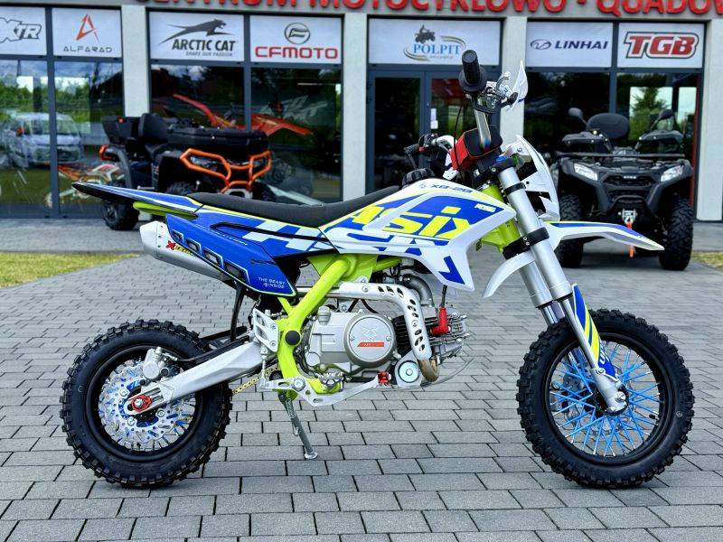 CROSS ASIX XB28 E-START 12/10 90CC • Kolor: Niebiesko/limonkowy