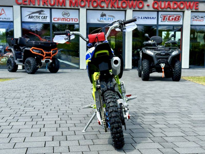 CROSS ASIX XB28 E-START 12/10 90CC • Kolor: Niebiesko/limonkowy