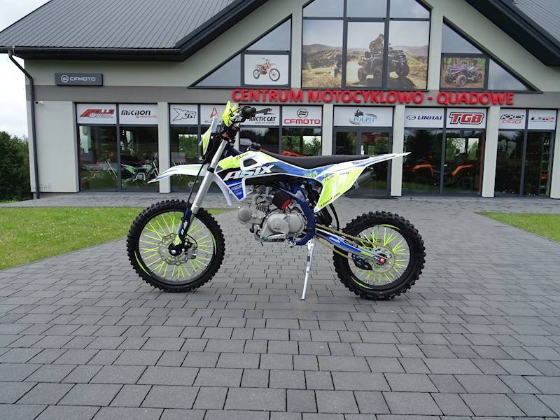 CROSS ASIX DT 140CC E-START 19/16 • Kolor: Niebiesko/limonkowy