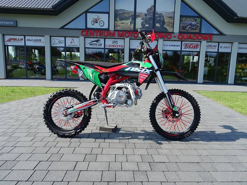 CROSS ASIX DT 140CC E-START 19/16 • Kolor: Czerwono/zielony