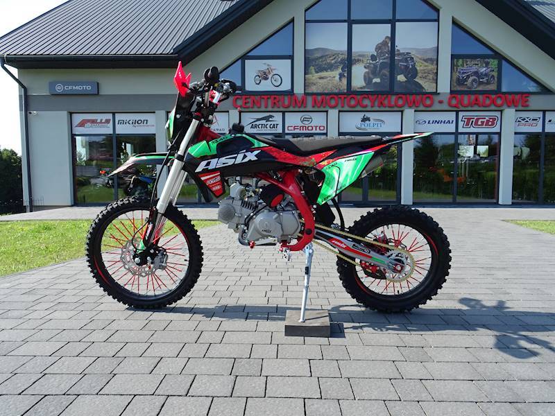 CROSS ASIX DT 140CC E-START 19/16 • Kolor: Czerwono/zielony