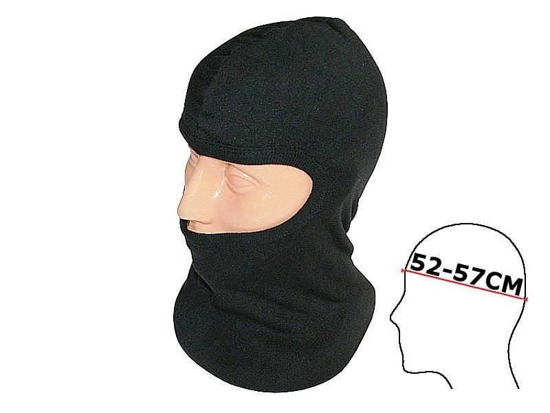 KOMINIARKA CZARNA POLAR JEDNOSTRONNY S/M