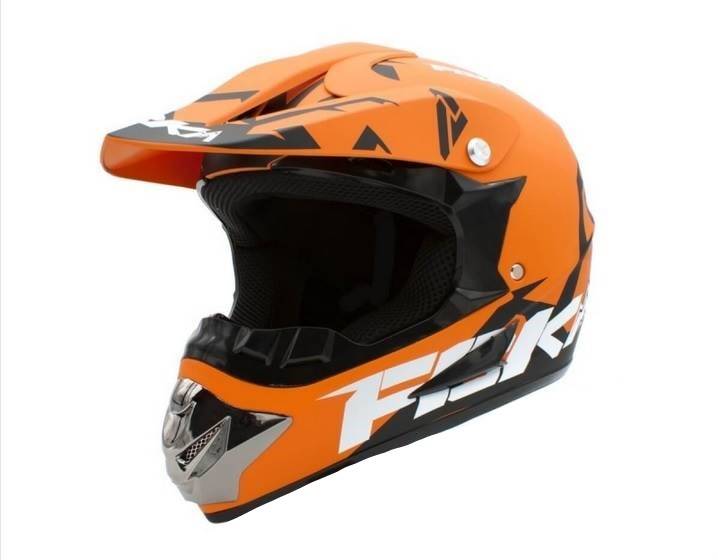 KASK JUNIOR CROSS 125 POMARAŃCZOWY • Rozmiar: L