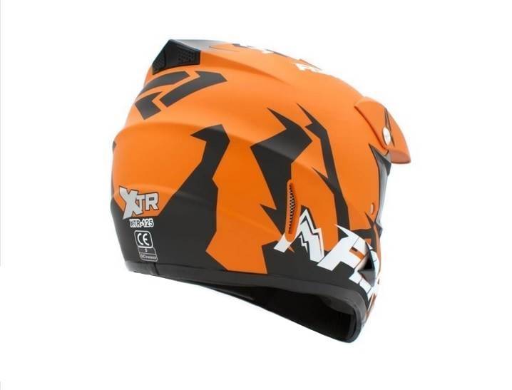 KASK JUNIOR CROSS 125 POMARAŃCZOWY • Rozmiar: L