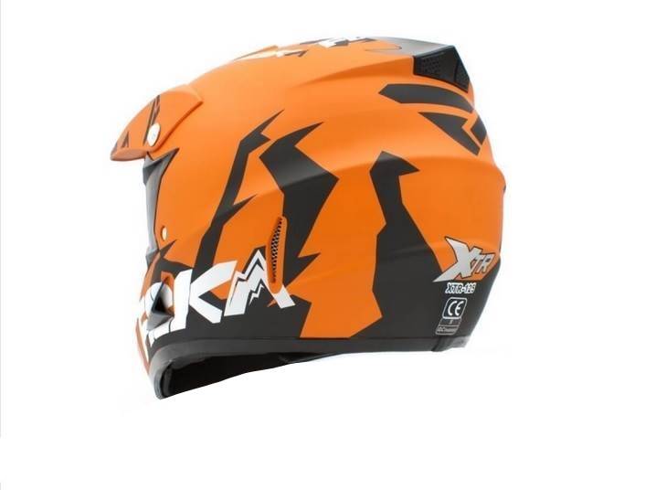 KASK JUNIOR CROSS 125 POMARAŃCZOWY • Rozmiar: L