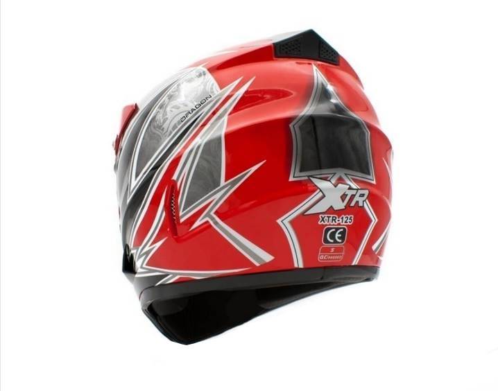 KASK JUNIOR CROSS 125 CZERWONY • Rozmiar: L