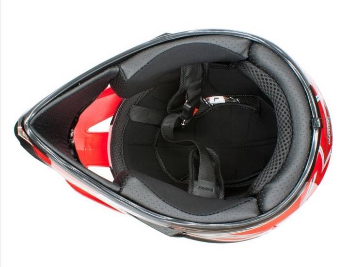 KASK JUNIOR CROSS 125 CZERWONY • Rozmiar: L