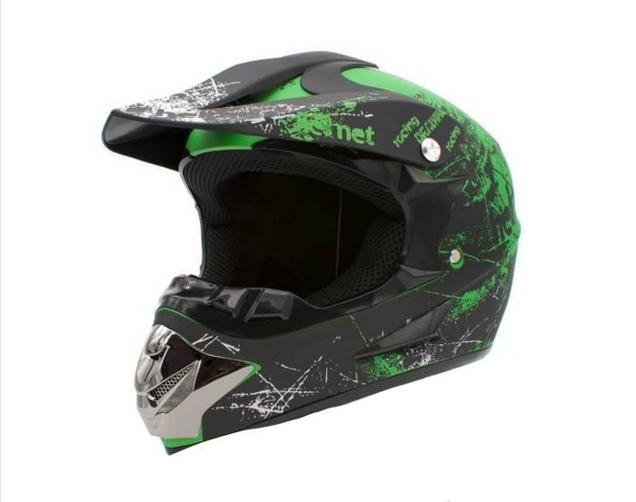KASK JUNIOR CROSS 125 ZIELONY MAT • Rozmiar: M