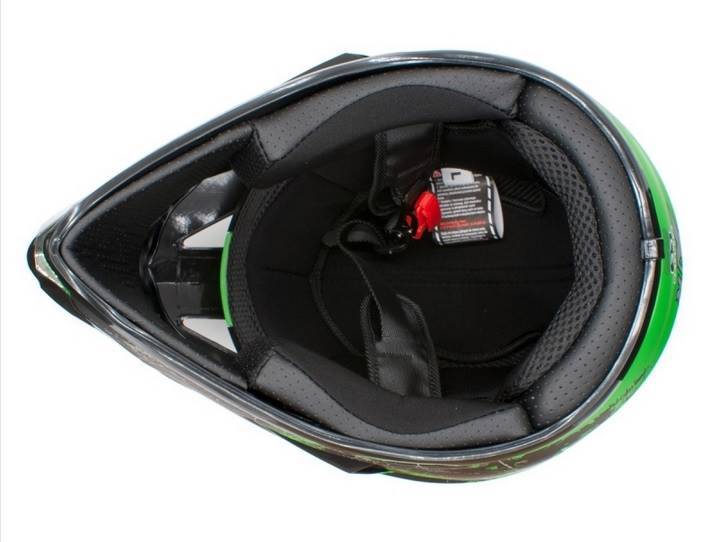 KASK JUNIOR CROSS 125 ZIELONY MAT • Rozmiar: M