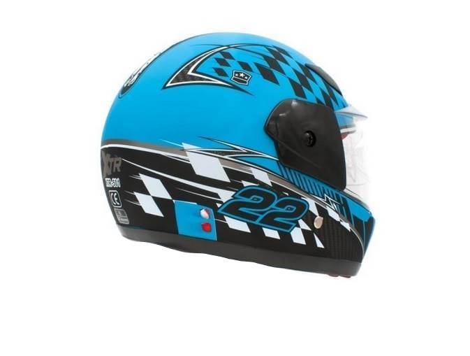 KASK DZIECIĘCY PEŁNY 501 NIEBIESKI • Rozmiar: M