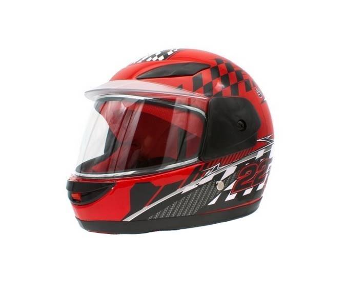 KASK DZIECIĘCY PEŁNY 501 CZERWONY • Rozmiar: L